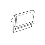 1" Peel N' Stick-On Tip-On Sign Holder, TOSH-1