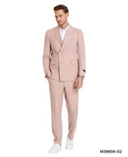 2 PC Double Breasted Rose Pin-Stripe Suit