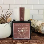 Brown Sugar Fig Classic Glass 2 Wick Soy Candle