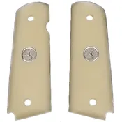 1911 Full Size Acrylic Faux Ivory Grips w/ Colt Rampant Horse Logo Medallion