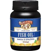 Barlean's Fresh Catch Fish Oil, Orange Flavor, 100 Softgels
