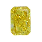 1.02 Carat (Fancy Intense Yellow Radiant Cut) Diamond – I1 Clarity
