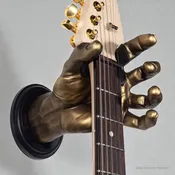 Gold Finish Classic Grip Wall Hanger - Left