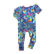 Aurora Butterfly Ruffle Zip Bamboo Outfit