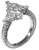 1 1/2ct Marquis Cut Diamond with Accents