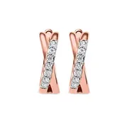 10KT ROSE GOLD DIAMOND (1/6CTW) EARRING