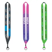 3/4″ Dye-Sublimated Lanyard with Metal Crimp & Metal Split-Ring