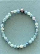AAA Rare Faceted Natural Bicolor Blue Green Kyanite 4mm