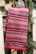100% Baby Alpaca Geometric Pattern Scarf