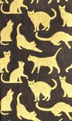 5x8 Cats, gold/black Jnrl