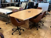 8' Maple Conference Table — Used Office Furniture Connection