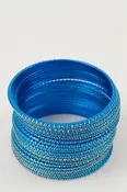 24 Piece Bangle Metal Textured Bracelet.