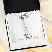 2 Sided Vertical Pendent (i'll hold you in my heart)