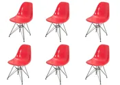 Crimson Red Eames DSR Shell Chair — OAM