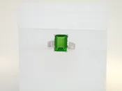 Emerald Cut, Wide Band     size 6