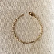 18k Gold Filled Cable Link Bracelet