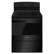 AMANA  30-inch Electric Range with Extra-Large Oven Window - Black (AER6303MFB)