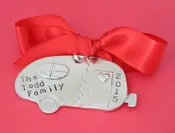 Camper Personalized Christmas Ornament — The Silver Diva