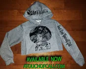 F.L.Y Cropped Hoodies In Grey & Black