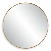 60 Inch Round Mirror - Gold, Circle