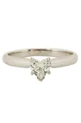 0.40 carat Heart Shaped Diamond Solitaire Engagement Ring 14k White Gold