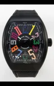 Franck Muller Super Clone Vanguard V45 Racing Carbon Watch in Nylon Strap