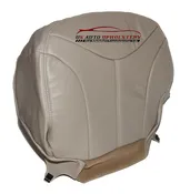 00, 01, 02 GMC Yukon Passenger Bottom Replacement Leather Seat Cover - Shale Tan