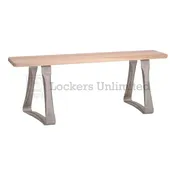 Free Standing Locker Room Wood Bench Kit