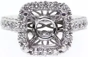 1.60ct 18k Diamond Setting
