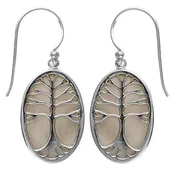 (241SMOP) Mother Of Pearl Tree of Life Earring