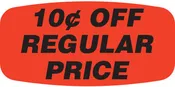 10¢ Off Regular Price Label | Roll of 1,000
