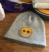 Beanie (Grey) with the Schadenfreude embroidered twill logo $29