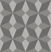 2896-25300 Valiant Grey Faux Grasscloth Mosaic Wallpaper