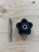 CH2: DOUBLE THREADED SCREW & KNOB REPLACEMENT for red miter saw quick release support brackets