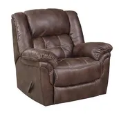 129-91-21 HomeStretch Rocker Fabric and Leather Look Recliner