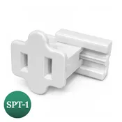 18/2 Female Slide On Plug White - SPT1 with Break Away Tab - Pack of 50