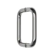 CRL 6" Back-to-Back Solid Brass Pull Handle (No Washers)