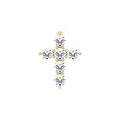 Accented Cross Necklace or Pendant