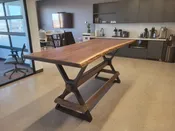 Walnut Live Edge Bar Height Table | Minnesota Farmhouse Custom Dining Tables and Furniture