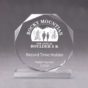 Octagon Acrylic Award (AI)