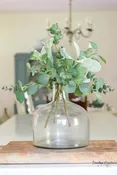 Clear Blown Glass Vase