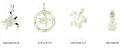 E-Silver White ManMade Opal Collection