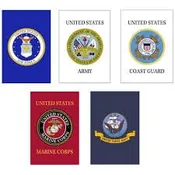 Armed Forces Garden Banners 12″ x 18″