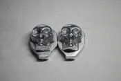 Skull Axle Caps Rear Pair