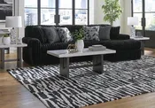 Midnight-Madness 2pc Sectional Black — HOTEL TO HOME