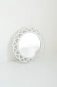 Dollhouse Florina Scalloped Mirror | Multiple Colors: White Acrylic