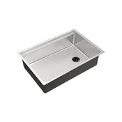 28" Undermount Workstation Sink – 16 Gauge Stainless Steel Single Bowl – 8" Deep – Reversible – Seamless Drain (5LS28c-8)