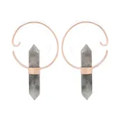 Alchemy Weights - Smoky Quartz + Rose Gold Plated