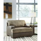 Alesbury Chocolate Chair and a Half - 49W x 44D x 40H