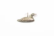 Large Yellow Gold Loon Pendant